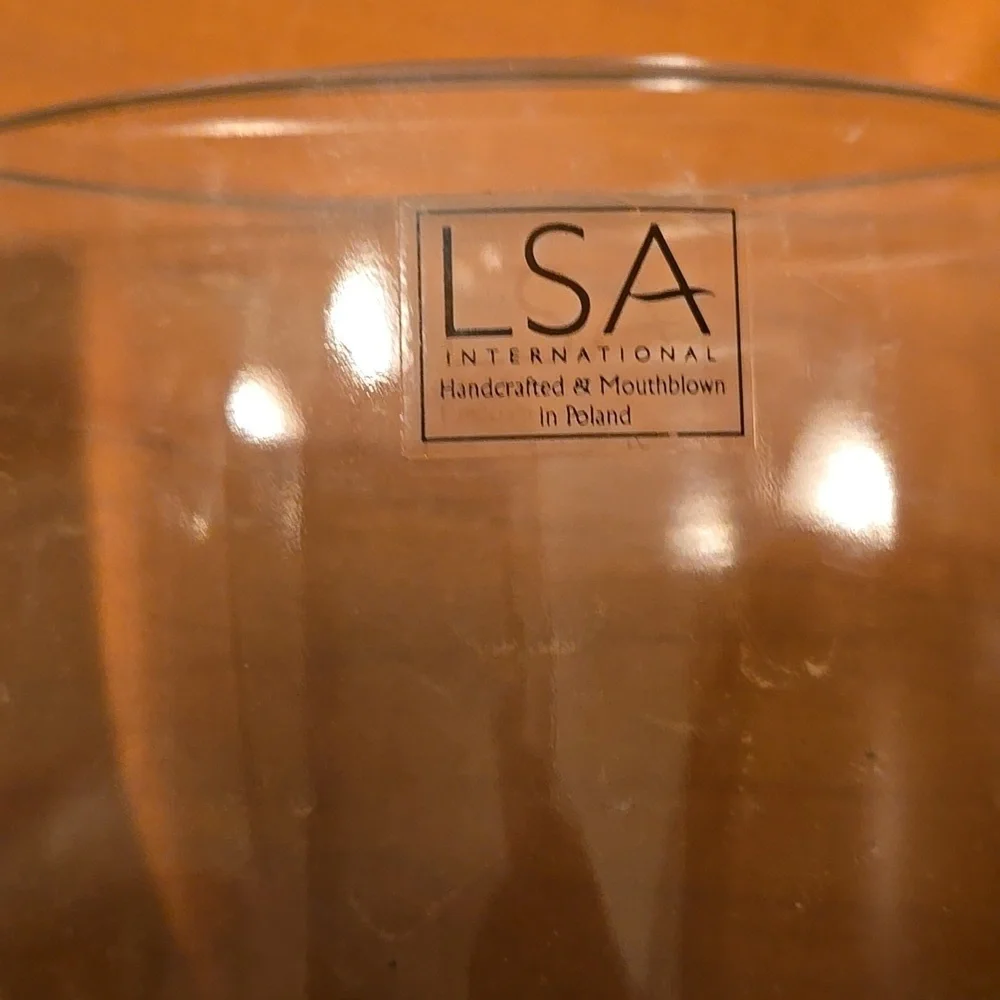 LSA International Vases Handcrafted & Mouthblown in Poland Set of 2